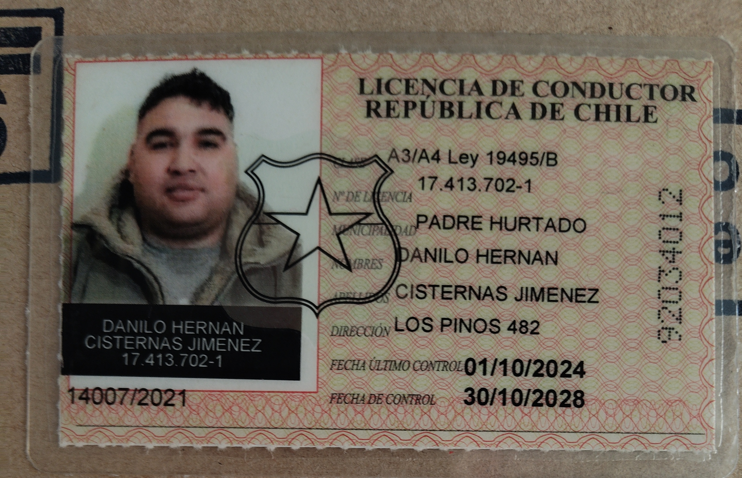 Perfil de Conductor